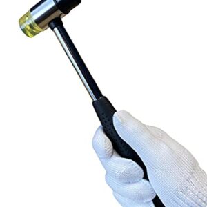 BOOSDEN Double-Faced Soft Hammer Mallet, Rubber Hammer, Soft Hammer for Home Decoration Installation Hand Tool, 25mm