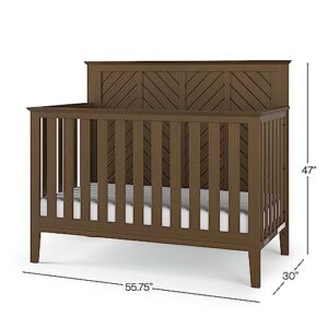 Child Craft Atwood 4-in-1 Convertible Baby Crib (Cocoa Bean)