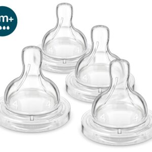 Philips AVENT Anti-Colic Baby Bottle Flow 4 Nipple, 4pk, SCY764/04