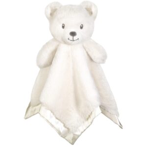 beilimu bear security blanket soft baby lovey fluffy blanket unisex lovie snuggle toy baby bear stuffed gift for newborn, boys and girls, 14 inch