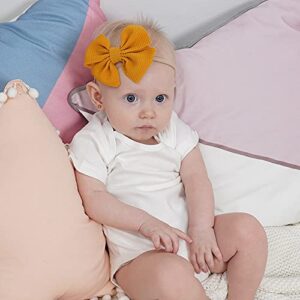 jollybows 40pcs Baby Girls Hair Bows Headband Nylon Hair Band Elastic Hair Accessories for Kids Infants Toddlers