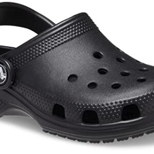 Crocs Kids' Classic Clog , Black/Black, 6 Big Kid