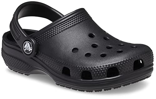 Crocs Kids' Classic Clog , Black/Black, 6 Big Kid