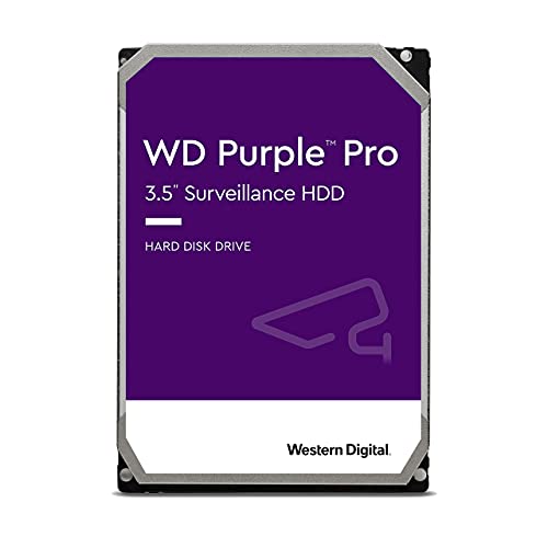 Western Digital 12TB WD Purple Pro Surveillance Internal Hard Drive HDD - SATA 6 Gb/s, 256 MB Cache, 3.5" - WD121PURP