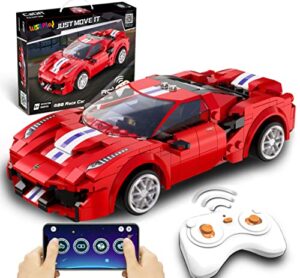 wiseplay stem toys for 7-10 year old boys & girls - 306pcs rc car building block set - stem building toys for boys & girls ages 6 8 12 - great remote control car birthday gift for kid