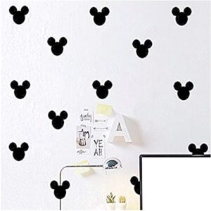 HORNO Cartoon Wall Sticker,Cute Animal Wall Art Easy Removable(Black)