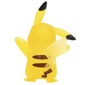 Pokemon Battle Figure 4 Pack - Translucent Figures Features 3-Inch Pikachu, Charmander, Bulbasaur, Squirtle - Authentic Details
