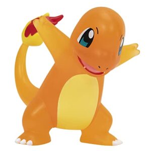 Pokemon Battle Figure 4 Pack - Translucent Figures Features 3-Inch Pikachu, Charmander, Bulbasaur, Squirtle - Authentic Details