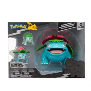 Pokemon Select Evolution 3 Pack - Features 2-Inch Bulbasaur, 3-Inch Ivysaur and 12-Inch Venusaur Battle Figures