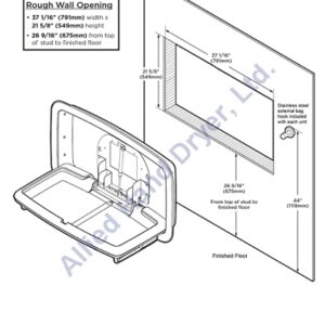 Koala Kare® KB310-SSRE - Recessed Horizontal Stainless Steel Baby Changing Station (New for 2021)