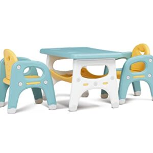 FIZZEEY Kids Table and 2 Chairs Set - Toddler Table and Chair Set, Kids 3 Piece Table and Chair Set for Toddler Over 3 Years