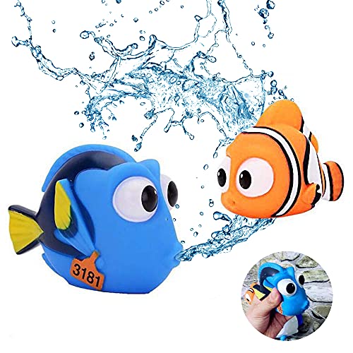 Kid Shower Toy Baby Bath Squirt Toys,Shark Bathtub Water Toys,4pcs Toddlers Infant Swimming Pool Toys,for Birthday Gifts Summer Beach,Pool Activity