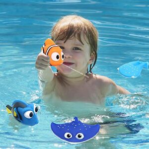 Kid Shower Toy Baby Bath Squirt Toys,Shark Bathtub Water Toys,4pcs Toddlers Infant Swimming Pool Toys,for Birthday Gifts Summer Beach,Pool Activity