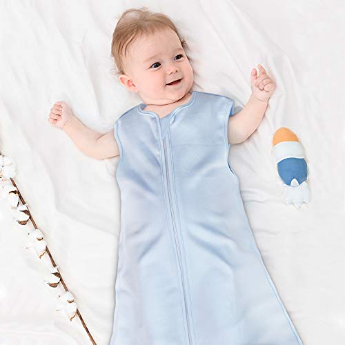 Yoofoss Baby Sleep Sack Wearable Blanket 100% Cotton 3 Pack Baby Sleeping Bag Soft and Comfortable (Large)