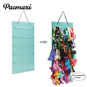 Hanging Baby Girl Headbands Storage Organizer, Newborn Headbands and Bows Holder(Smal 12 Snap Band, Mint Green)