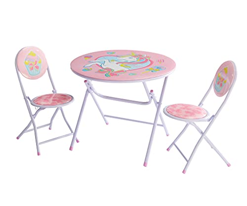 Idea Nuova JoJo Siwa 3 Piece Table and Chair Set, Multicolor