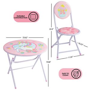 Idea Nuova JoJo Siwa 3 Piece Table and Chair Set, Multicolor