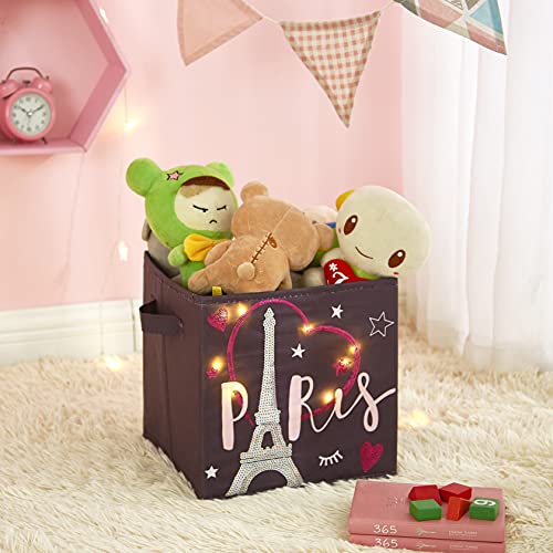 Heritage Kids Paris Light Up Storage Cube, Set of 2