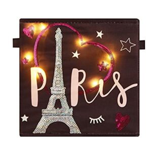 Heritage Kids Paris Light Up Storage Cube, Set of 2