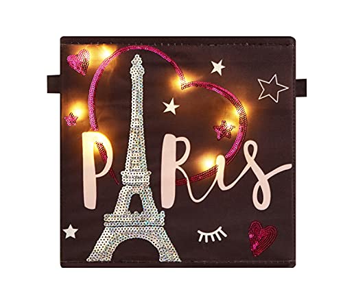 Heritage Kids Paris Light Up Storage Cube, Set of 2