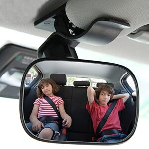 automotive interior rearview baby mirror right wide angle convex mirror for infant toddler child children backseat adjustable rearview