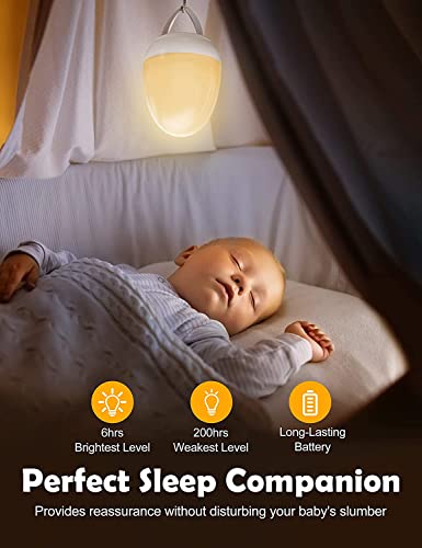 JolyWell Night Lights for Kids with Stable Charging Pad, Touch Control&Timer Setting, ABS+PC Baby Egg Lamp for Breastfeeding，Pink