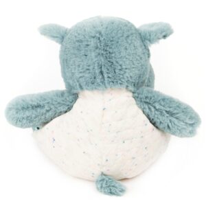 GUND Baby Oh So Snuggly Hippo Plush Stuffed Animal Understuffed and Quilted for Tactile Play and Security Blanket Feel, for Baby and Infant, Teal Blue and Cream, 8"