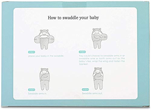 BlueMello Baby Swaddle Blanket | Ultra-Soft Plush Essential for Boys 0-6 Months | Receiving Swaddling Wrap Blue | Ideal for Infant Accessories and Newborn Registry | Perfect Baby Girl Shower Gift