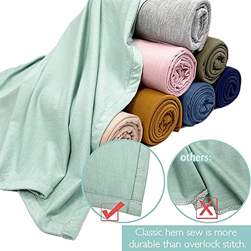 OWLOWLA Swaddle Blanket and Hat Set Newborn Swaddle Wrap Baby Receiving Blanket for Baby Boys Girls(Olive)