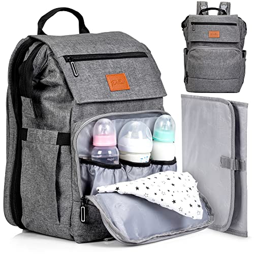 PILLANI Baby Diaper Bag Backpack for Boys& Girls,Diaper Backpack,Baby Registry Search,Newborn Essentials Gifts