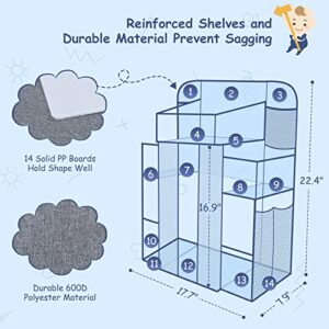 Maliton XL Hanging Diaper Caddy Organizer for Changing Table, Crib Diaper Organizer for Baby Stuff, Pack n Play Nursery Organizer, Baby Accessories for Newborn, Baby Shower Gifts(Grey)