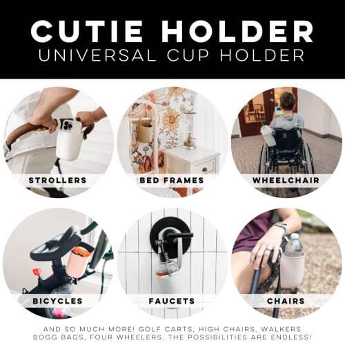 Ryan & Rose Cutie Holder Universal Stroller Cup Holder (Black)