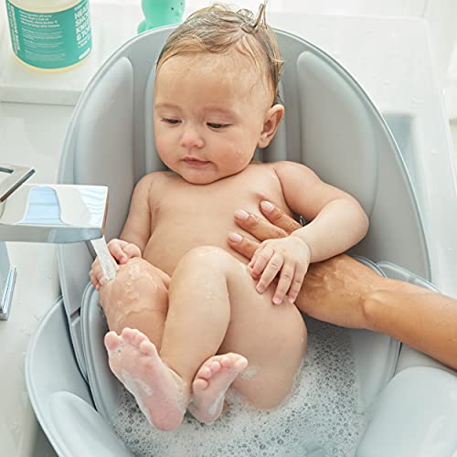 Frida Baby Soft Sink Baby Bath|Easy to Clean Baby Bathtub + Bath Cushion That Supports Baby's Head