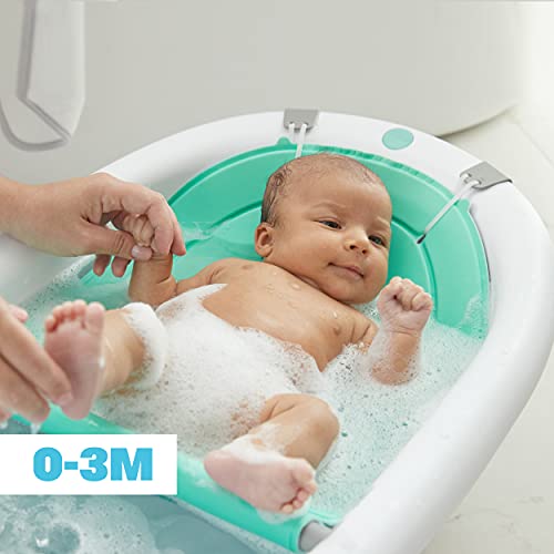 Frida Baby 4-in-1 Grow-with-Me Bath Tub| Transforms Infant Bathtub to Toddler Bath Seat with Backrest for Assisted Sitting in Tub