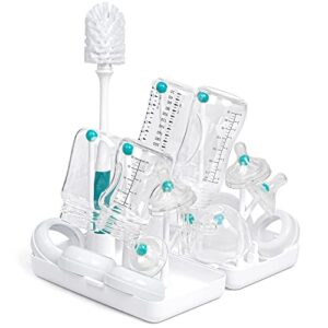 termichy travel baby bottle drying rack with bottle brush, compact size with large capacity for working mom, visit families, friends or camping with baby