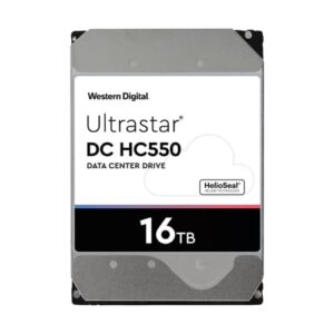 western digital 0f38357 ultrastar dc hc550 3.5" helium platform enterprise data hard disk drive, 16tb capacity, 7200rpm, 512mb buffer