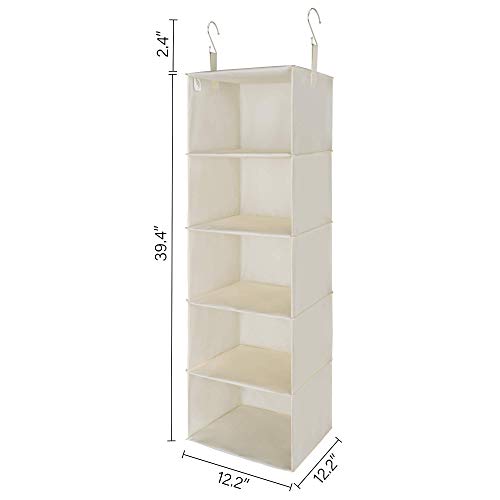 GRANNY SAYS Bundle of 3-Pack Trapezoid Storage Bins & 1-Pack Hanging Closet Organizer