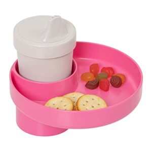 travel tray for cupholders (hot pink)