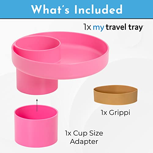 Travel Tray for Cupholders (Hot Pink)