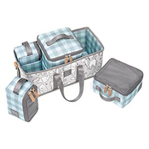 Petunia Pickle Bottom Inter-Mix Deluxe Kit | Baby Diaper Caddy Organizer | Keep Everything Organized in Diaper Bag, Stroller, or Nursery - Disney's Playful Pooh