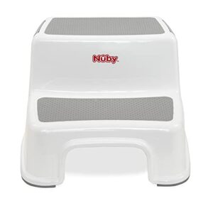 Nuby 2 Step Up Stool for Kids, for Bathroom, Kitchen, and Potty Training