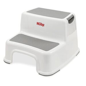 Nuby 2 Step Up Stool for Kids, for Bathroom, Kitchen, and Potty Training