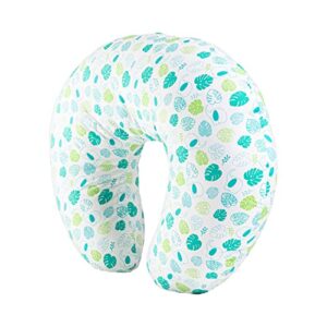 dr. brown's breastfeeding pillow with removable cover for nursing mothers, machine washable, cotton blend, green
