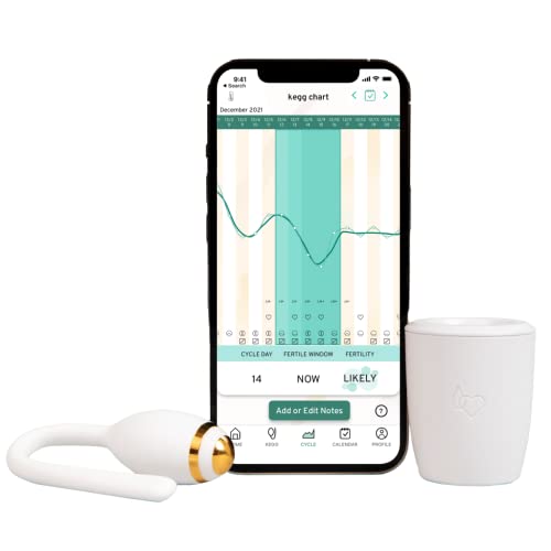 kegg Fertility Tracker + Free Fertility App | 12-Month Pregnancy Warranty | No Recurring Costs | Predicts Fertile Window | Helps Exercise Pelvic Floor Muscles