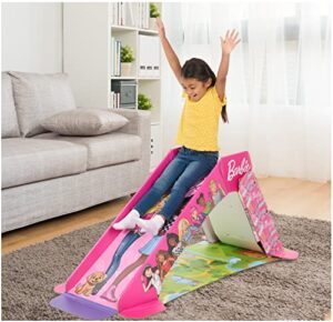 pop2play barbie indoor slide for toddlers – safe and sturdy for kids up to 50 lbs – easy to store pop up slides
