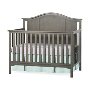 child craft forever eclectic cottage arch top 4 in 1 convertible crib, converts from crib to toddler bed, daybed and full-sized bed, fits standard crib mattress (dapper gray)