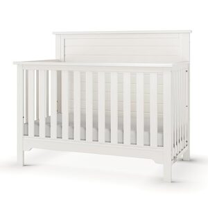 child craft farmhouse flat top 4-in-1 convertible crib (brushed cotton)