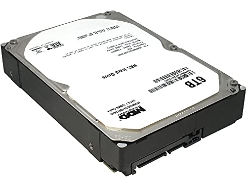 MaxDigitalData 6TB 7200RPM 128MB Cache SATA 6.0Gb/s 3.5inch Internal Hard Drive for NAS Network Storage (MD6000GSA12872NAS) - 3 Years Warranty