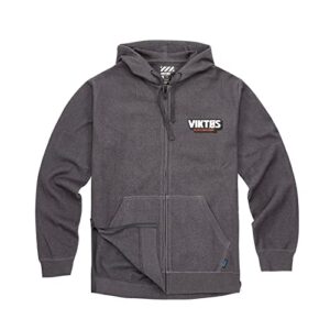 viktos gunvent stickup hoodie, dark grey heather, size: x-large