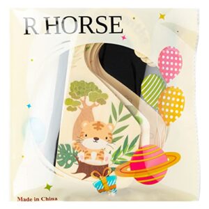 R HORSE 8Pcs Safari Baby Closet Dividers Double Sided Baby Closet Organizers Nursery Hanger Dividers Wood Baby Closet Size Dividers for Baby Boy Girls Baby Shower Birthday Gift Christmas (0-24 Months)